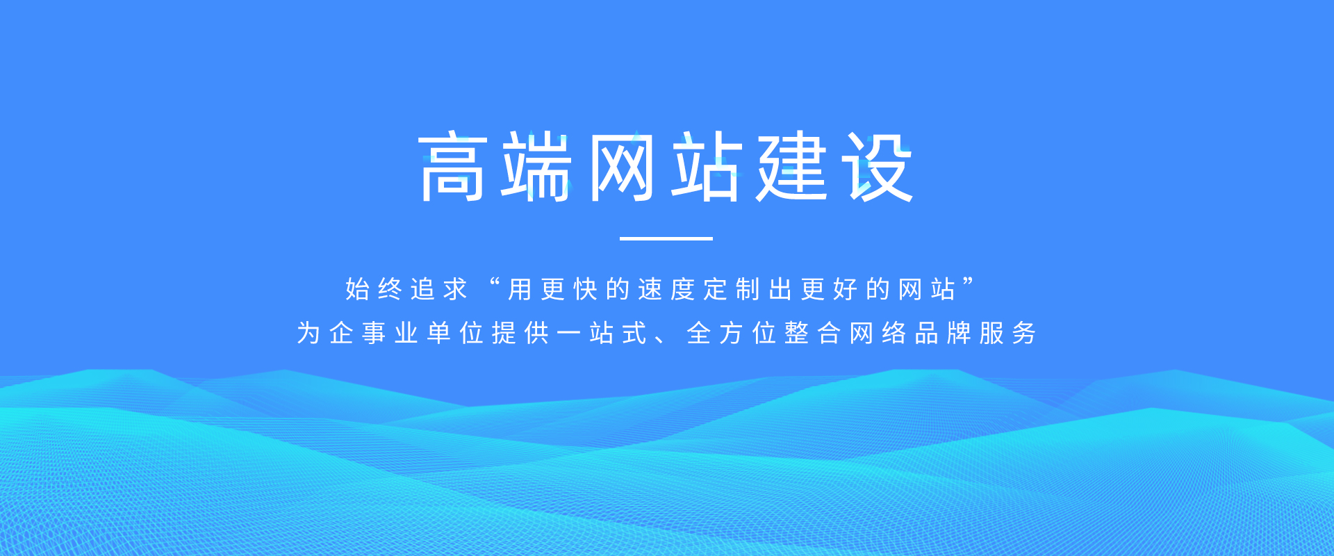 高端网站建设--为企事业单位提供一站式、全方位整合网络品牌服务